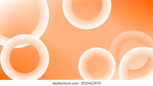 Abstract Gold background with Gradient circles for Copy Space
