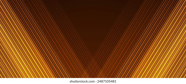 Abstract gold background with lines