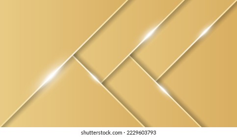 Abstract gold background with lines and shine effect. Luxury abstract gold background. Vector illustration