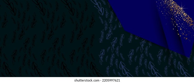 Abstract gold background luxury dark and golden line template premium vector