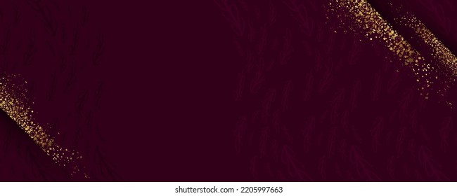 Resumen de fondo dorado de lujo oscuro y de línea dorada de plantilla premium vector