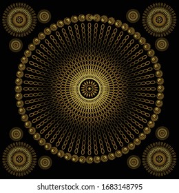 abstract gold background mandala design. best for interrior wallpaper,