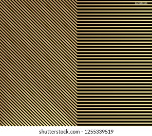 Abstract gold background, vector template for your ideas, monochromatic lines texture