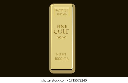 Abstract gold bar 1000 GB