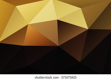 Abstract gold and black geometric background