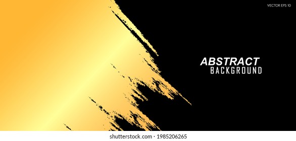 Resumen de color dorado y negro fondo de fondo para banner y diseño de página otros.