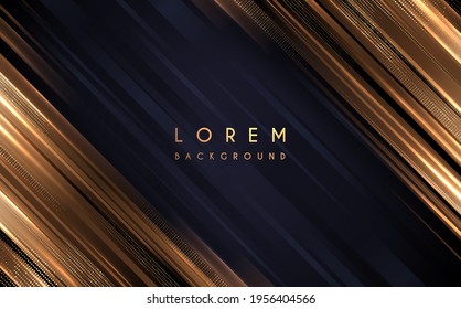 Abstract Gold And Black Lines Background