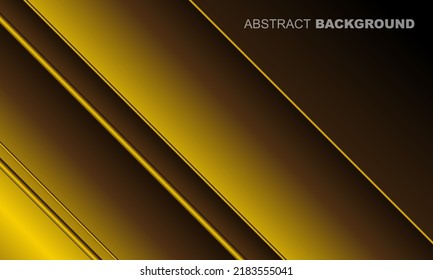 Fondo de oro abstracto y líneas negras