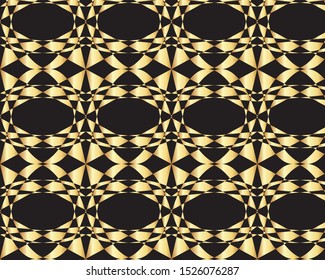 Abstract gold and black pattern design for printing textile and wallpaper