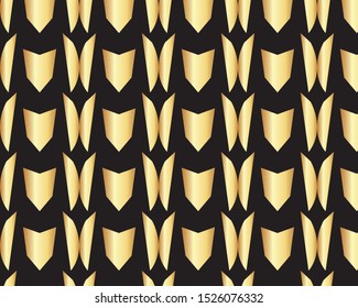 Abstract gold and black pattern design for printing textile and wallpaper