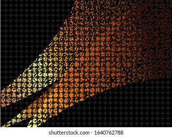 Abstract gold and black shiny vector background.