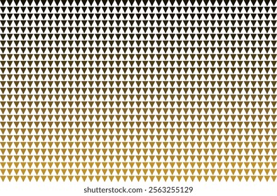 Abstract Gold and Black Triangle Gradient Pattern