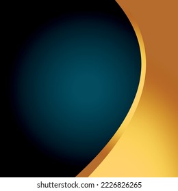 Abstract gold and blue background
