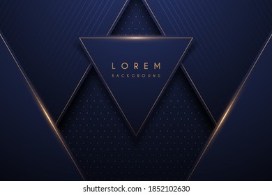 Abstract gold and blue luxury background