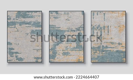 Abstract gold and blue texture art vector pattern, Retro background
