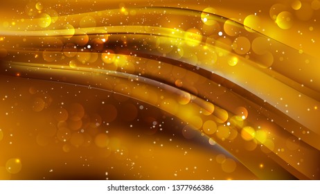 Abstract Gold Blurred Lights Background Vector