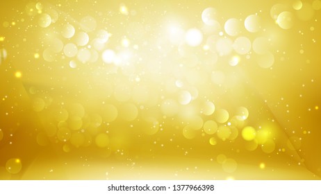 Abstract Gold Blurred Lights Background Design