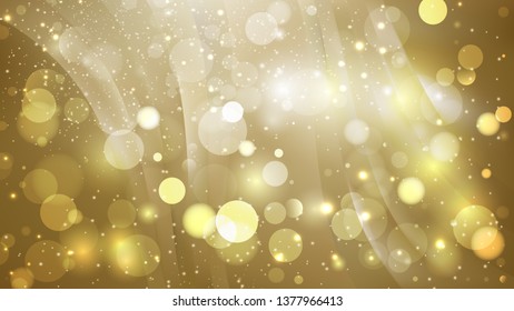 Abstract Gold Blurry Lights Background Image