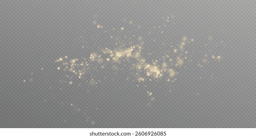 Abstract gold bokeh background with blurred lights.	