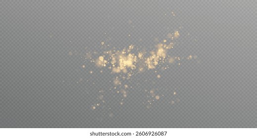 Abstract gold bokeh background with blurred lights.	