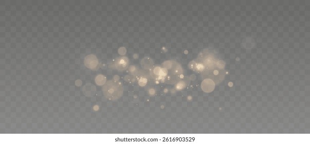 Abstract gold bokeh background with blurred lights.	