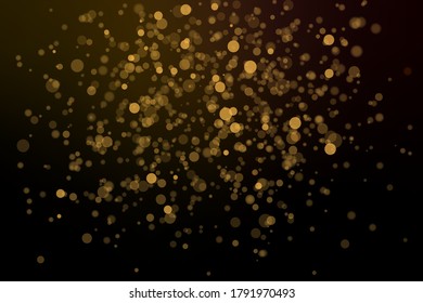 Abstract gold bokeh background vector illustration