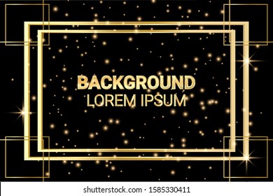 abstract gold box background for web business