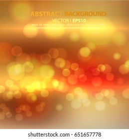 Abstract gold and brown background with space for text. Vector EPS 10 illustration.
