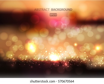 Abstract gold and brown background   Vector EPS 10 illustration.