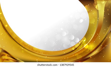 Abstract Gold Business Brochure Illustrator