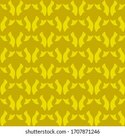Abstract gold butterfly seamless pattern for wallpaper or background.