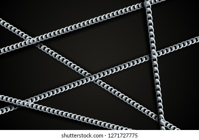 Abstract Gold Chain Background Vector Illustration EPS10