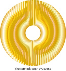 Abstract gold circle