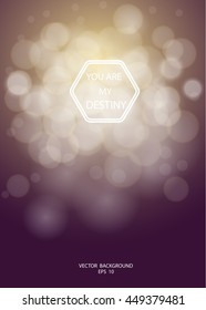 Abstract gold Circle bokeh. Graphic resources design template for Brochure invitation card design.