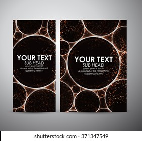 Abstract gold circle light. Graphic resources design template. Vector illustration