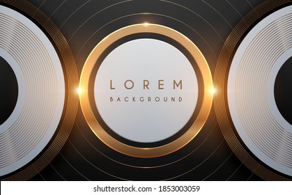 Abstrakter goldener Kreis, Hintergrund