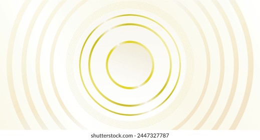 Abstract gold circle lines on pink background