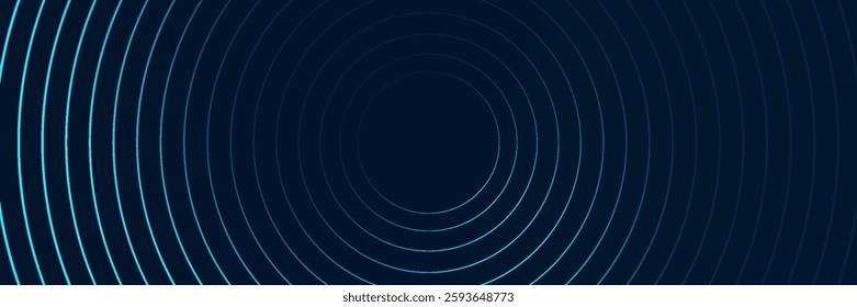Abstract gold circle lines on dark background. Geometric stripe line art design. Modern luxury template. Suit for presentation