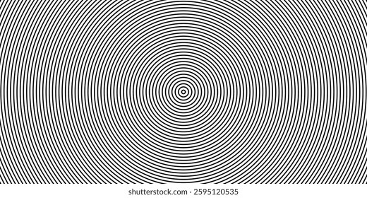 Abstract gold circle lines on dark background. Geometric stripe line art design. Vector illustration
