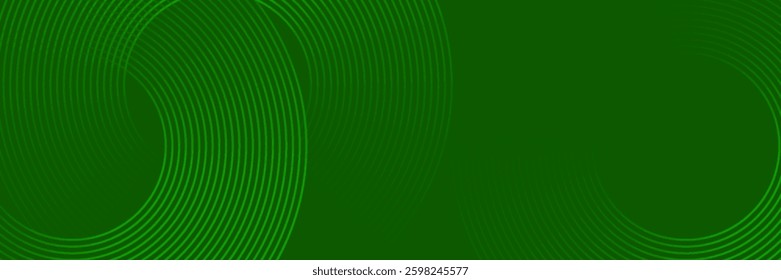 Abstract gold circle lines on dark background. Geometric stripe line art design.