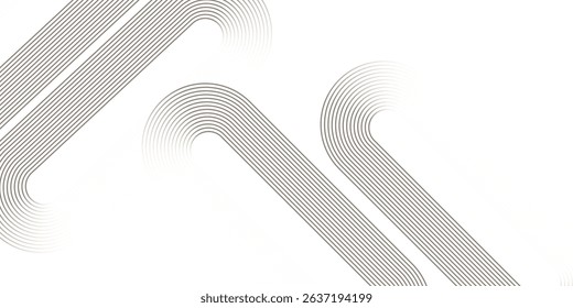 Abstract gold circle lines on dark background. Geometric stripe line art design. Modern luxury template. Suit for presentation, banner, flyer, poster, brochure. Eps10