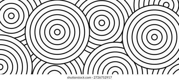 Abstrato linhas de círculo dourado no fundo escuro. Projeto de arte de linha de faixa geométrica.

