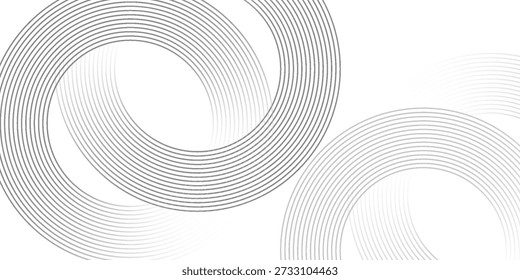 Abstract gold circle lines on dark background. Geometric stripe line art design. Vector illustration, eps10.

