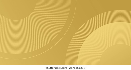 Abstract gold circle lines texture background with glass effect for print artwork in cmyk color simple modern abstract