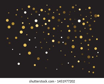 Abstract gold circles for holidays. Vector illustration art. Vibrant element of your design. Gold trendy modern elegant background for anniversary, birthday celebrate or other festive event.