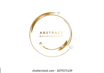Abstract gold color pattern design and background. Use for modern design, cover, poster, template, brochure, decorated, flyer, banner.