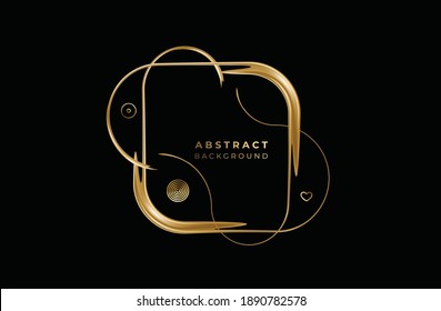 Abstract gold color pattern design and background. Use for modern design, cover, poster, template, brochure, decorated, flyer, banner.