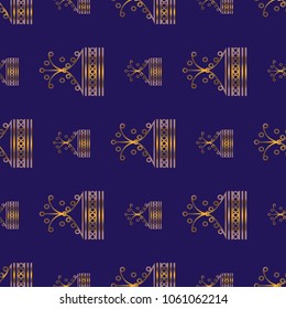 Abstract gold color seamless pattern for new background.