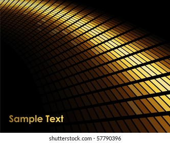 Abstract gold colored mosaic background.