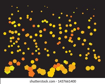 Abstract gold crackers for holidays. Vector illustration vintage. Magic element of your design. Gold trendy modern elegant background for anniversary, birthday celebrate or other festive event.